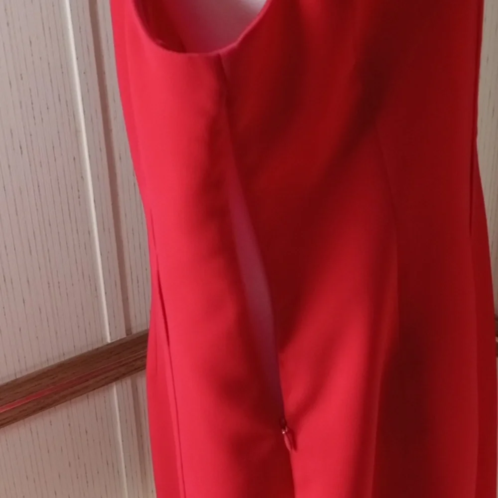 Calvin Klein Red Midi Dress, Professional, Office, Party, Special Occasions, Hol - Picture 9 of 9